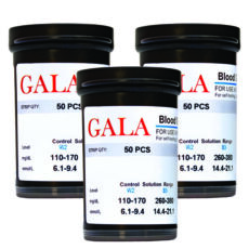 نوار تست قند خون گالا مدل OK-2AJ سه بسته 50 عددی