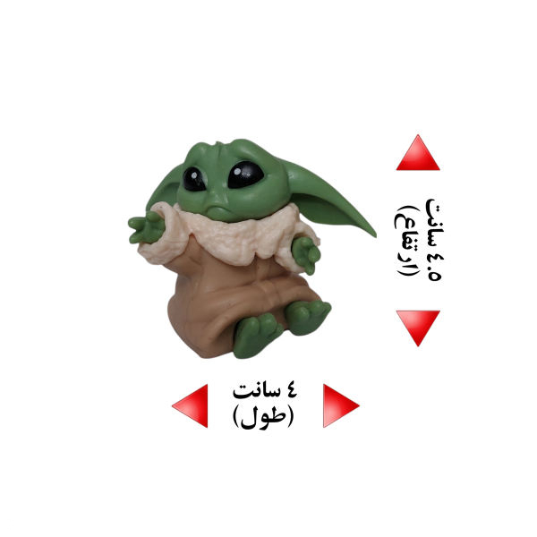 فیگور مدل بیبی یودا کد BY-63 مجموعه 6 عددی