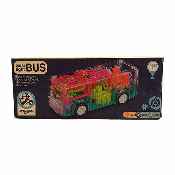 ماشین بازی مدل اتوبوس چرخ دنده ای کد 3610
