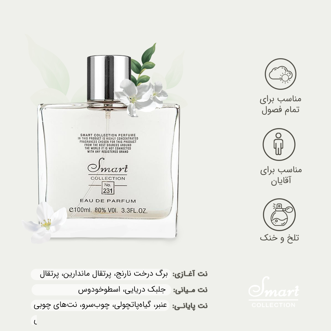 ادوپرفیوم مردانه اسمارت کالکشن (Smart Collection) مدل آکوا بولگاری حجم 100 میلی‌ لیتر