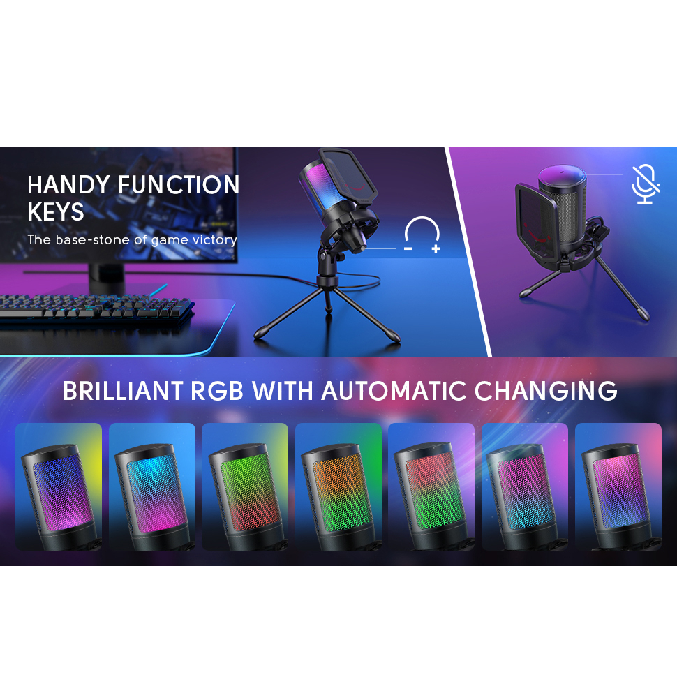 میکروفن کندانسر گیمینگ فای فاین مدل A6V