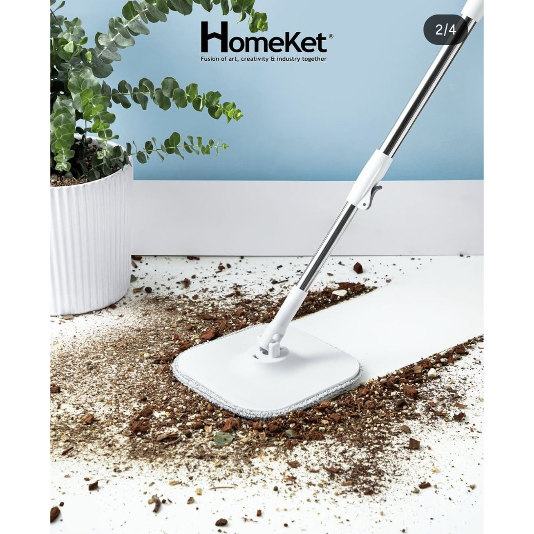 ست سطل و زمین شوی چرخشی هوم کت مدل ملورین