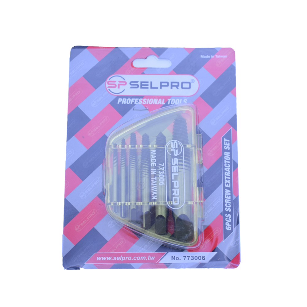 مته قلاویز چپ گرد سلپرو مدل 773006 مجموعه 6 عددی