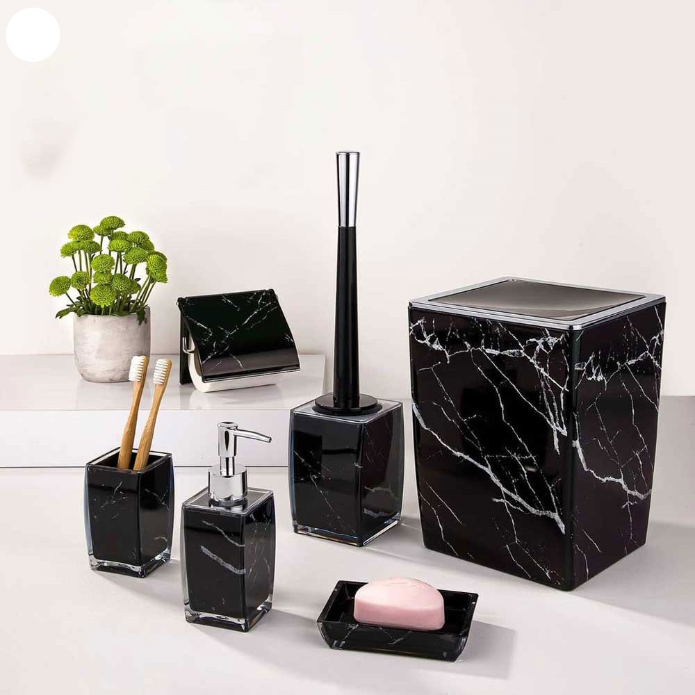 ست سرویس بهداشتی لیمون مدل ماربل کد TP352 مجموعه 6 پارچه