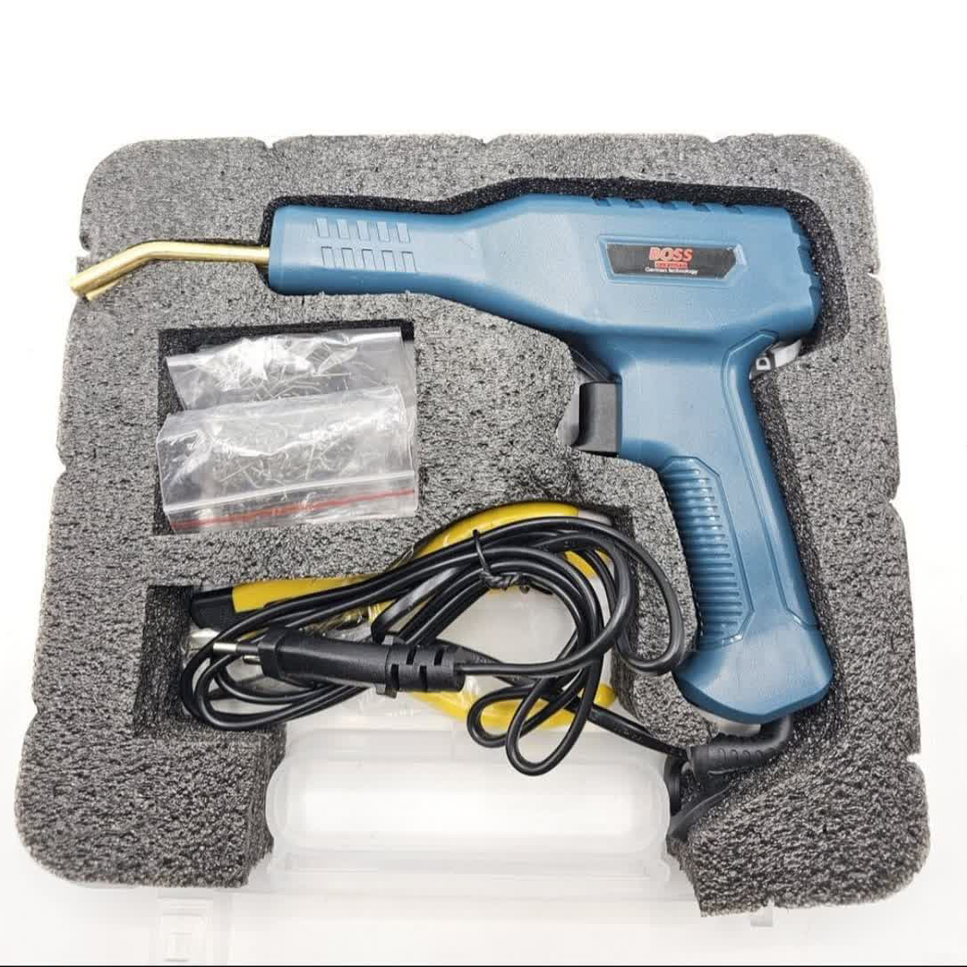 تفنگ جوش پلاستیک باس مدل 200W مجموعه 7 عددی