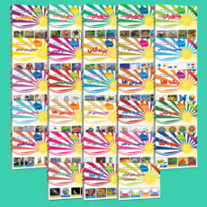 فلش کارت های آموزشی و تصویری دوره ابتدایی انتشارات امین آذر مجموعه 100 عددی