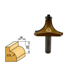 تیغ اوور فرز اتنسی مدل  لبه گرد کن R16