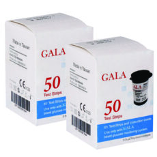 نوار تست قند خون گالا مدل OK-2AJ دو بسته 50 عددی