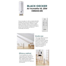 دستگاه بخور و رطوبت ساز سرد بلک اند دکر مدل HM6000-B5