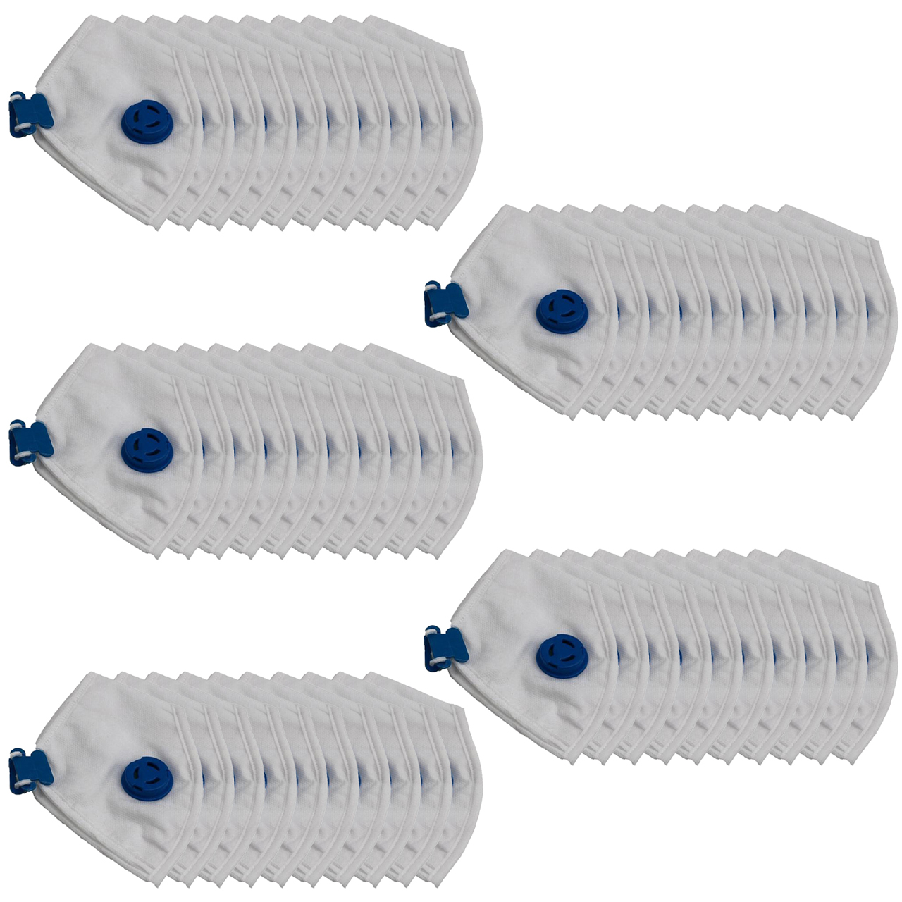 ماسک تنفسی مدل فیلتر دار سه لایه بسته 50 عددی