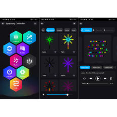 رقص نور مدل دیواری RGB-Smart طرح آتش بازی