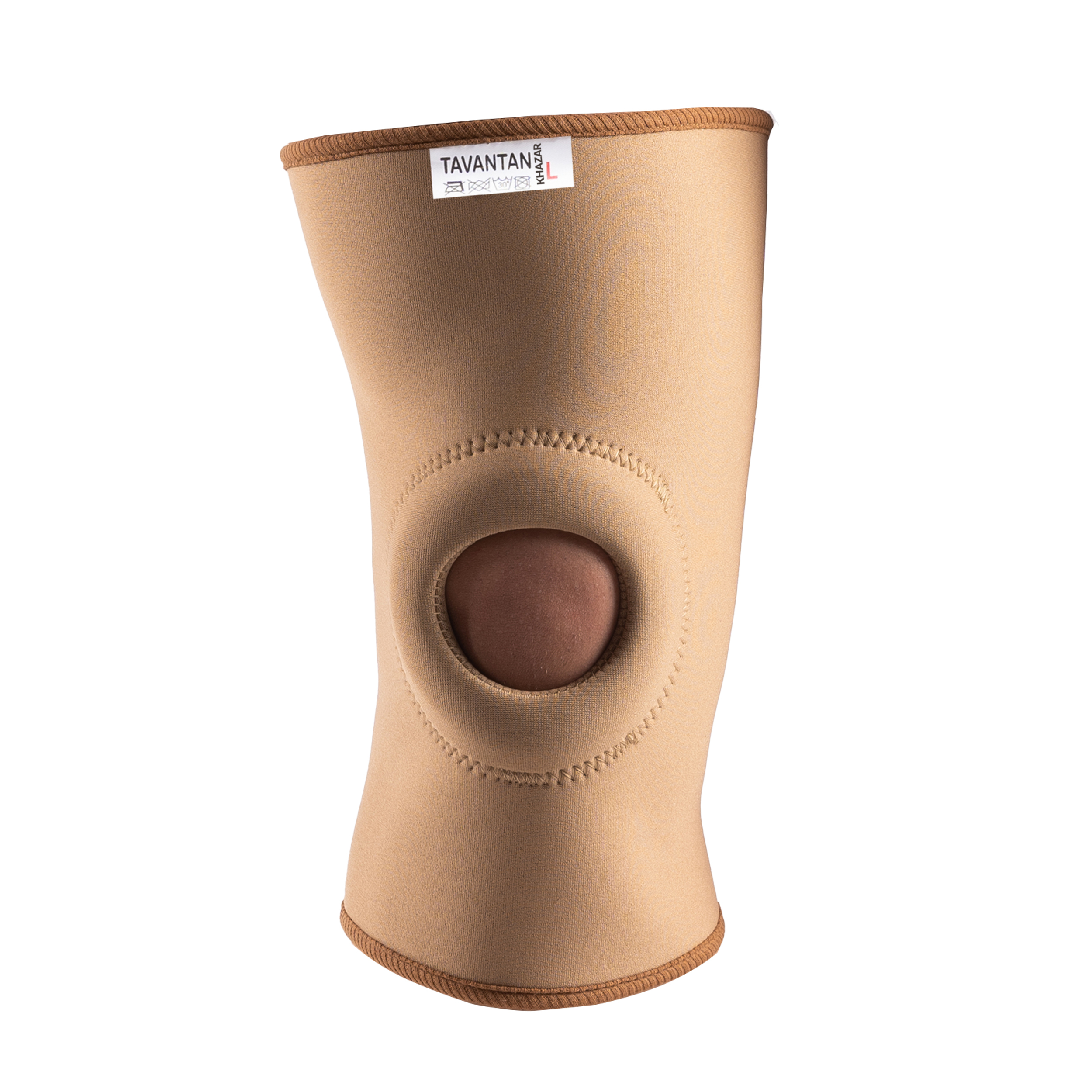 زانوبند طبی توان تن خزر مدل ساده نئوپرن کد KN004