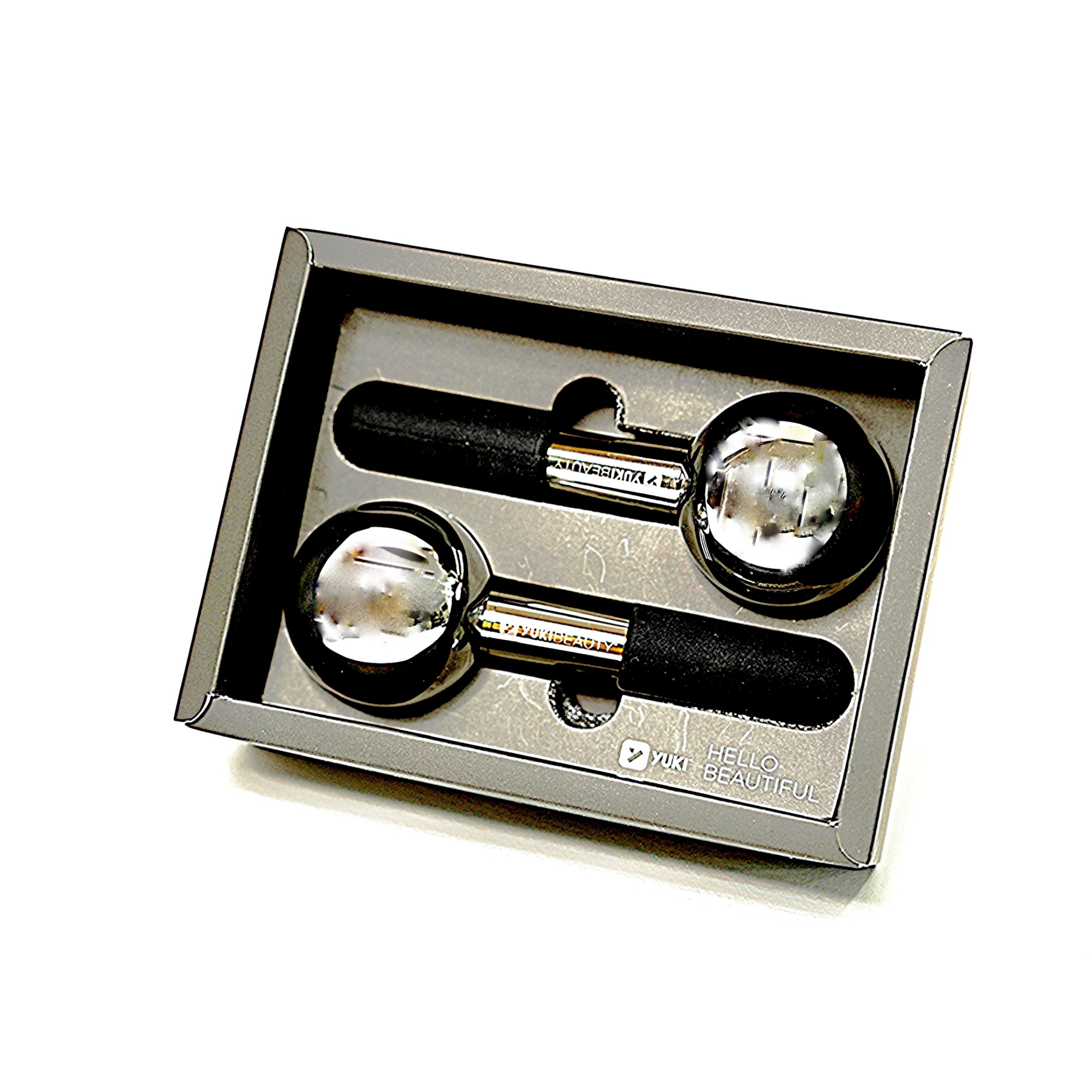 ماساژور دستی یوکی بیوتی مدل گوی یخی استیل بسته ۲ عددی