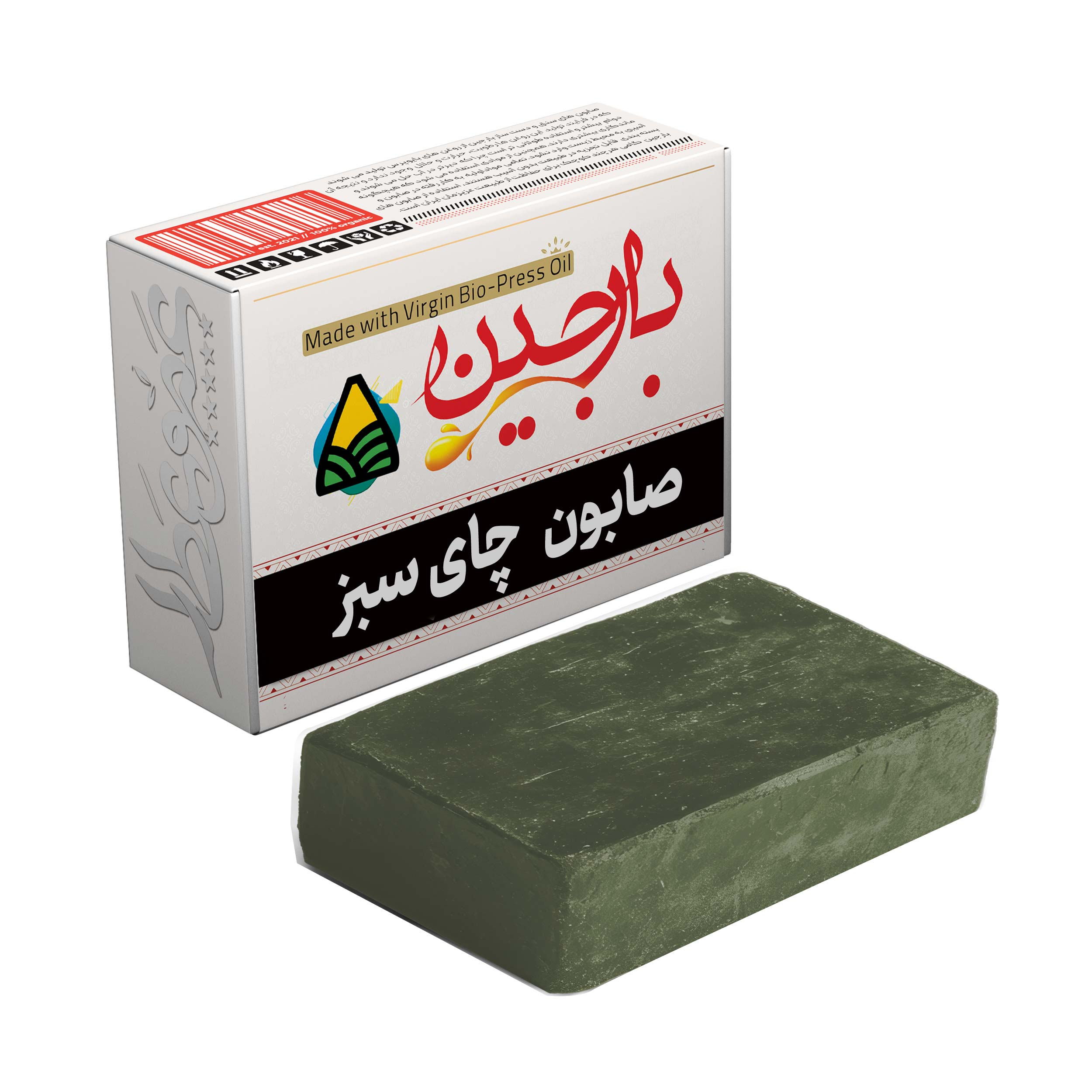 صابون شستشو بارجین مدل بایوپرس چای سبز وزن 85 گرم