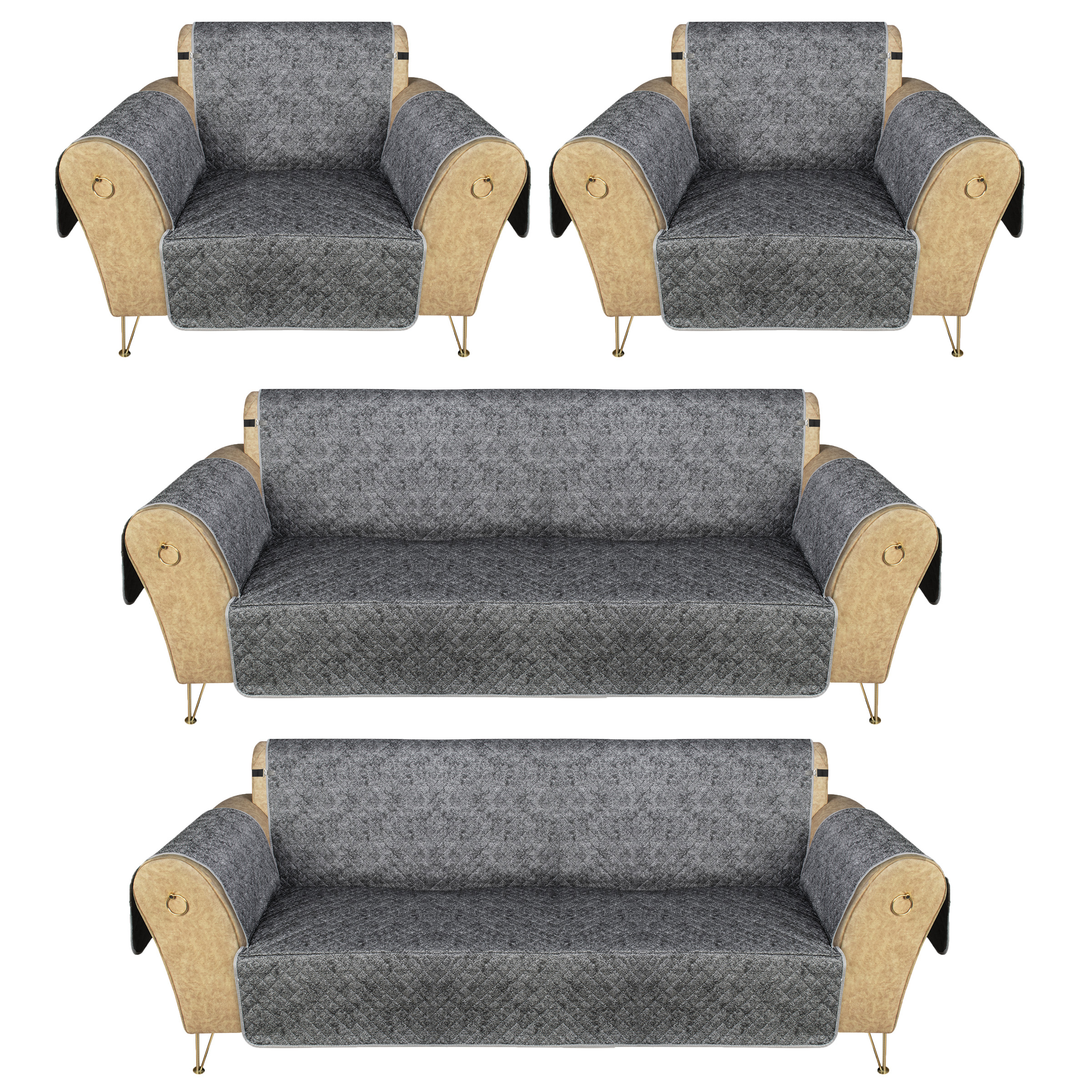 کاور مبلمان 8 نفره چینش مدل 4L مجموعه 4 عددی