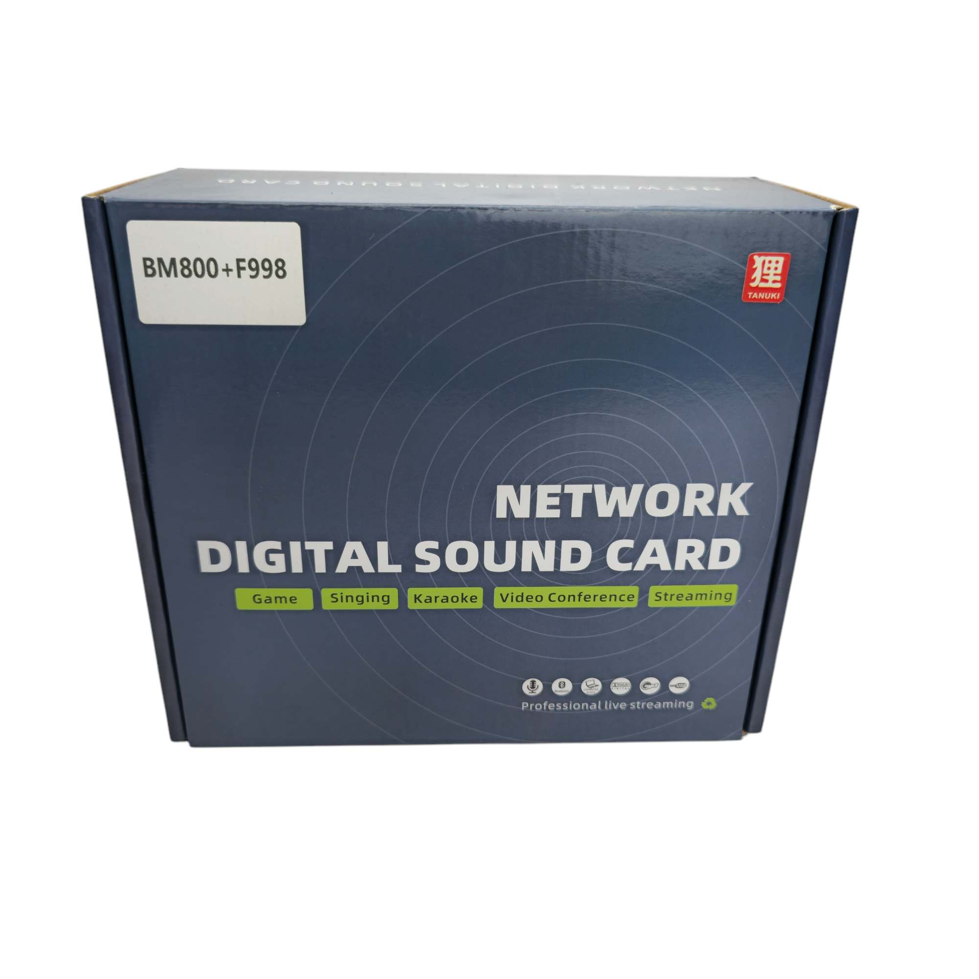 میکروفون استودیویی تانوکی مدل BM800 کد F998 به همراه کارت صدا