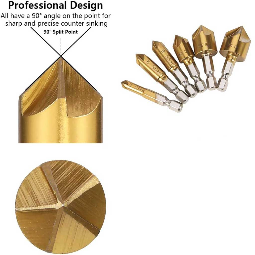 مته خزینه آهن مدل jt-10 مجموعه 6 عددی