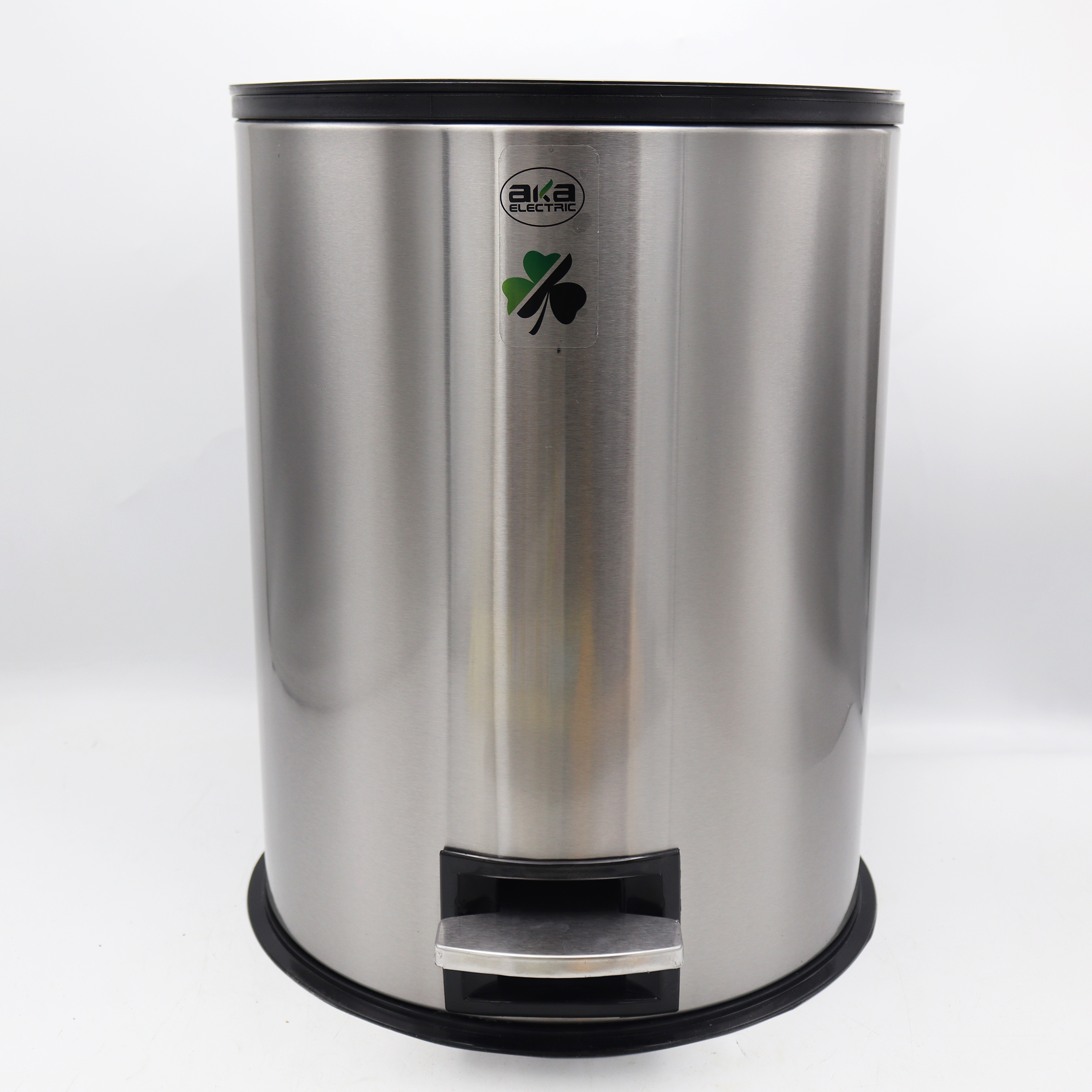 سطل زباله پدالی آکا الکتریک مدل آینه ای کد YP-ARAM BAND-015L ظرفیت 15 لیتری