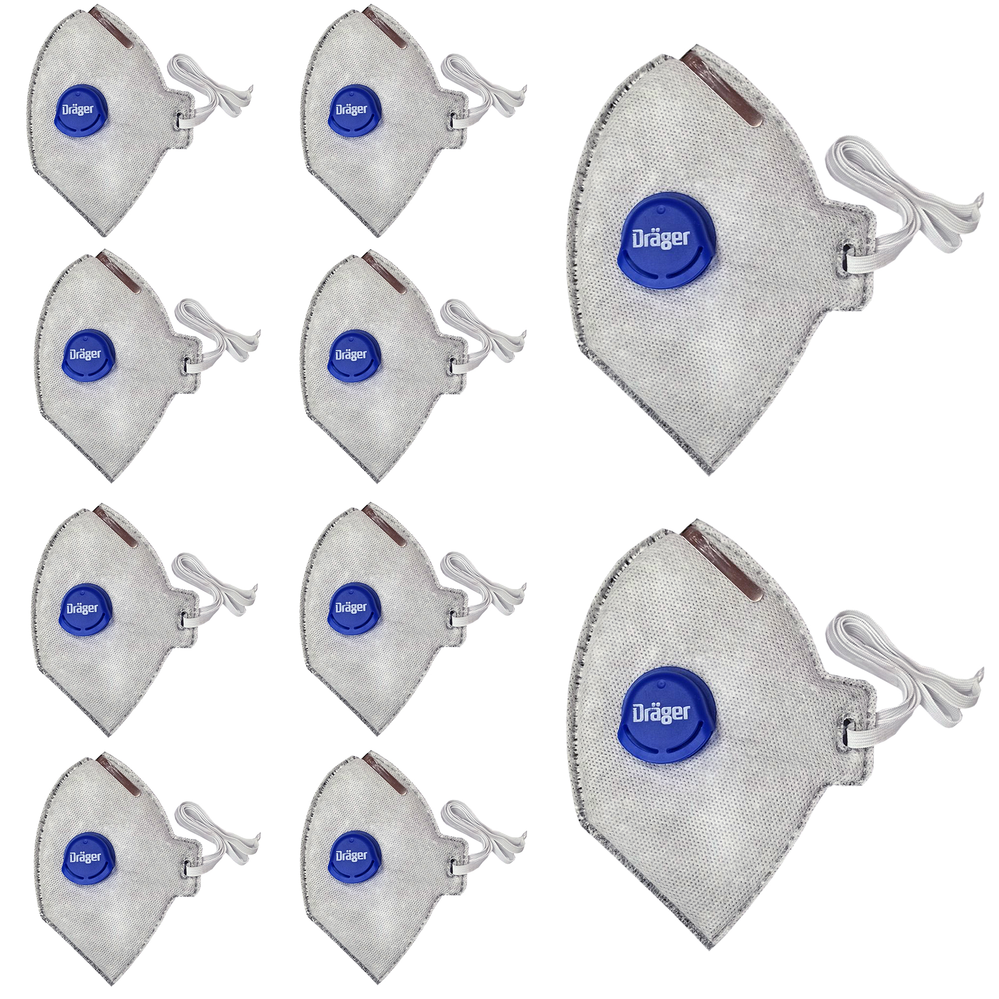 ماسک تنفسی دراگر مدل Odour FFP2 بسته 10عددی