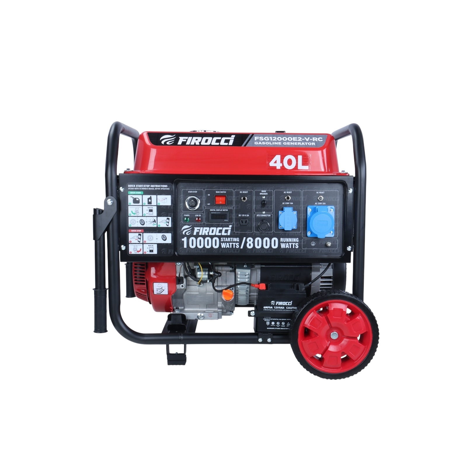 موتور برق بنزینی 10 وات فیروچی مدل FSG12000E2