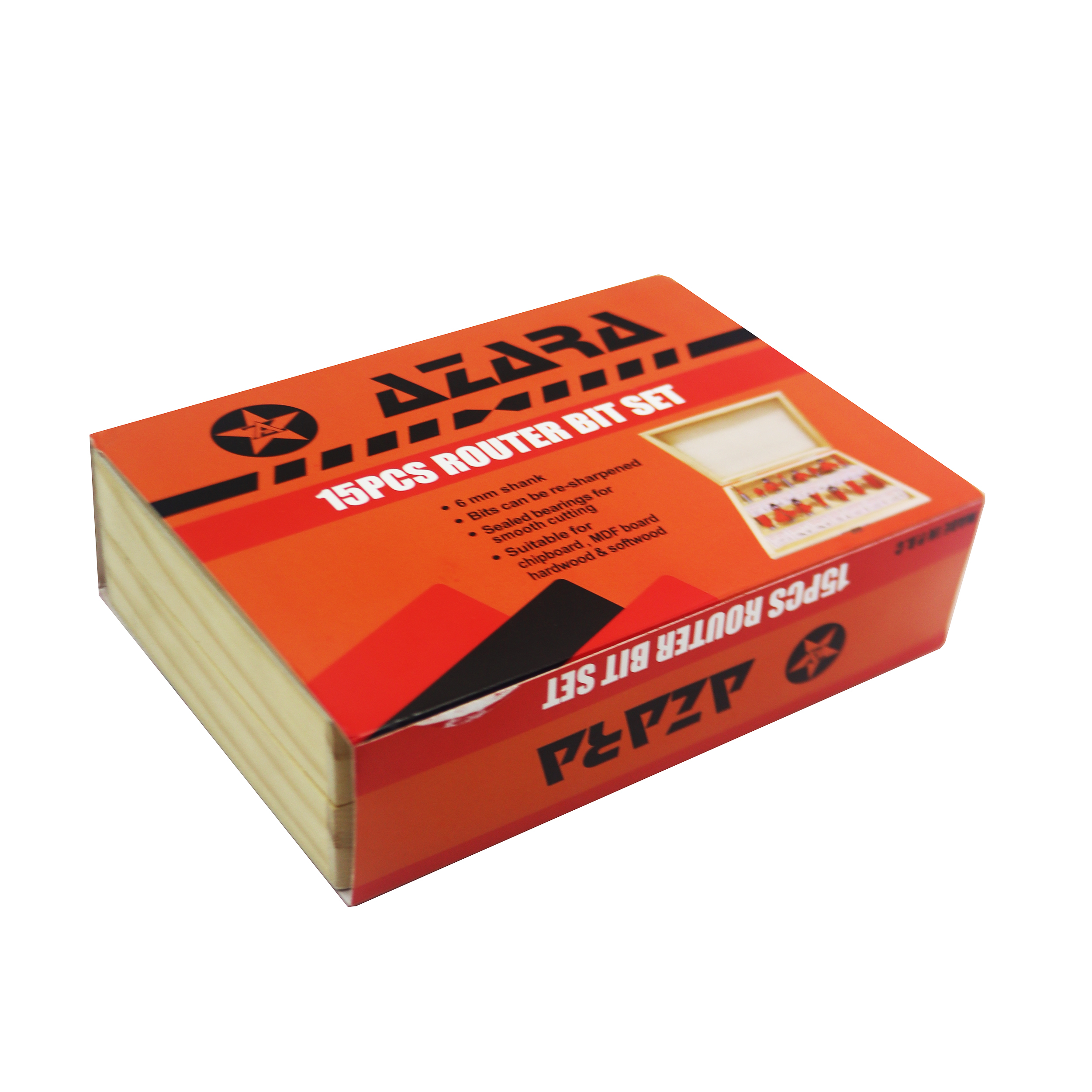 تیغ اور فرز آزارا مدل YP-6MM مجموعه 15 عددی