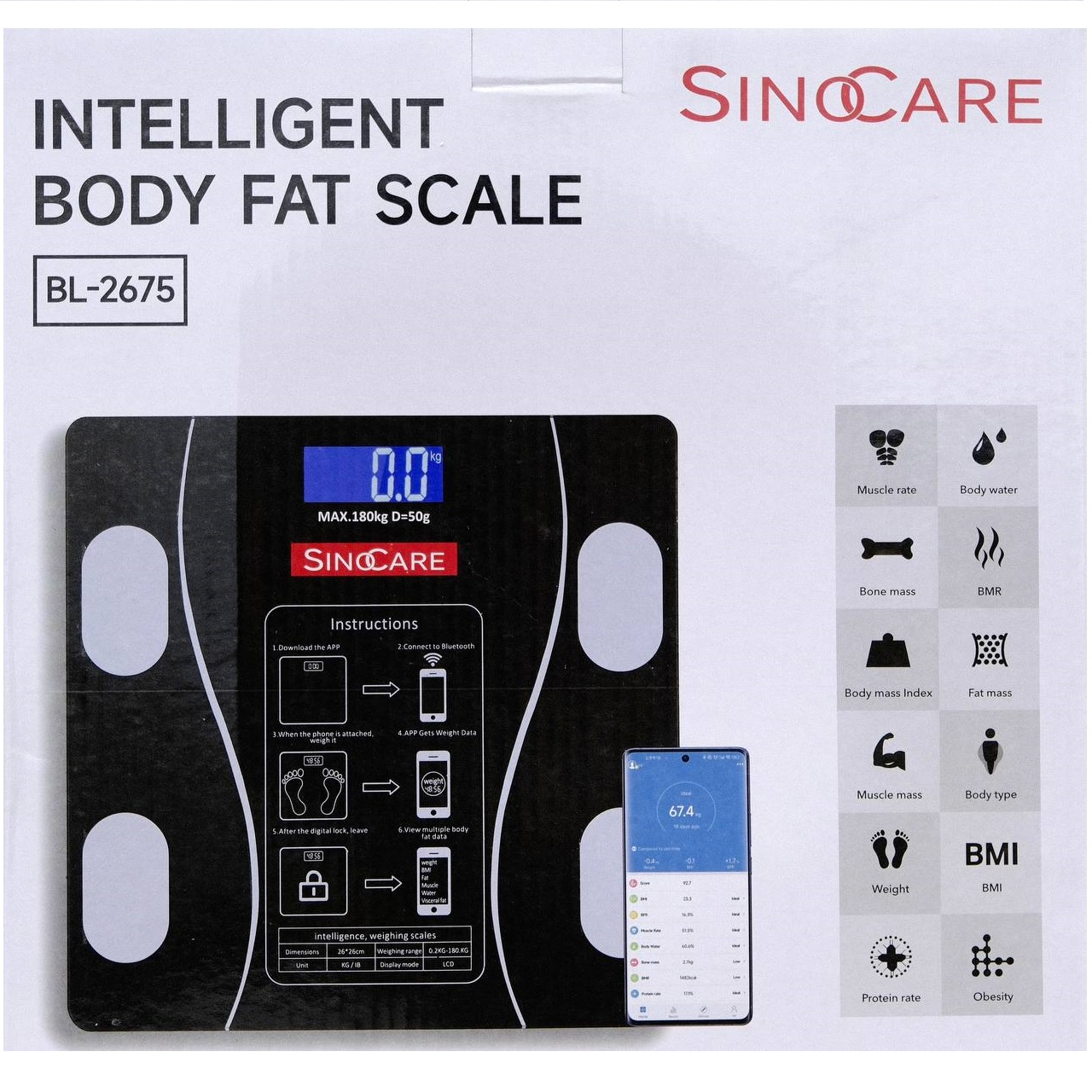 ترازو دیجیتال سینوکر مدل BL-2675