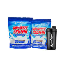 پروتئین وی 100 آیرون مکس – 1000 گرم بسته دو عددی به همراه شیکر