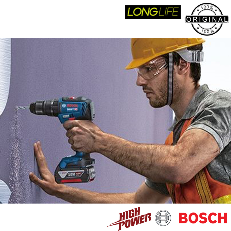 پیچ گوشتی شارژی چکشی 18 ولت بوش مدل ( GSB 18V-50 Brushless Motor ( Extra Battery