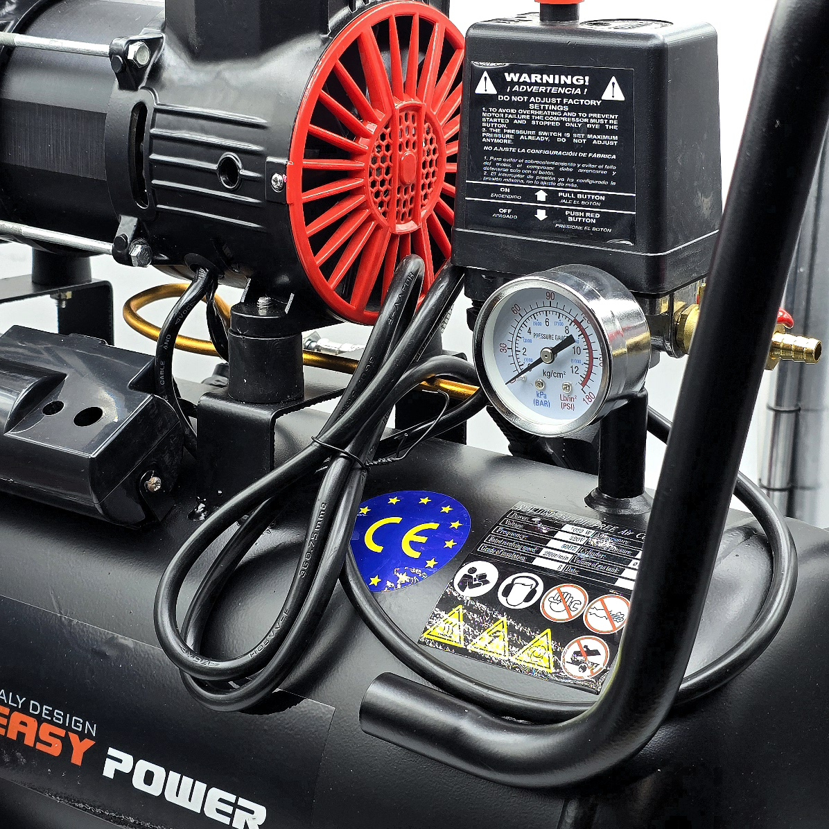 کمپرسور هوا ایزی پاور مدل سایلنت حجم 25 لیتر