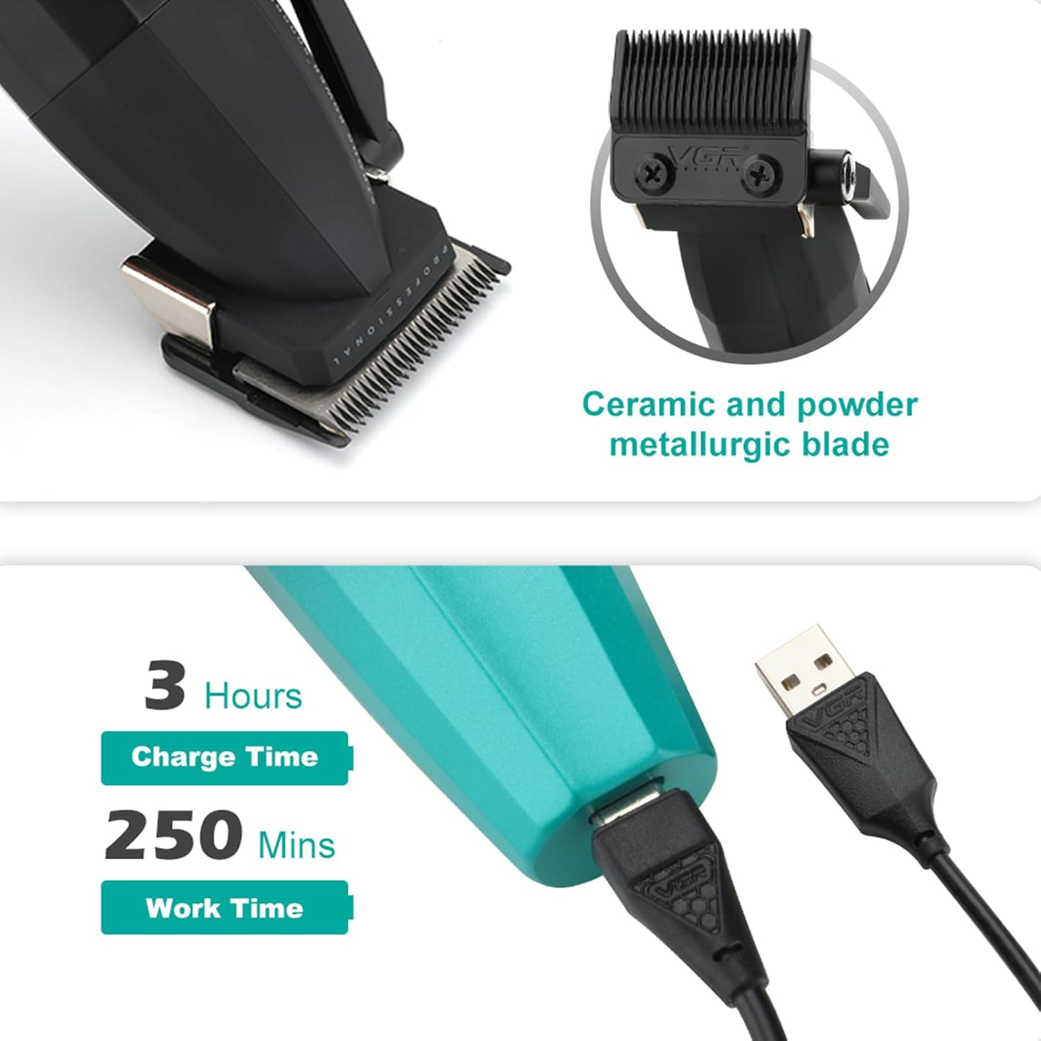 ماشین اصلاح موی سر و صورت شارژی وی جی ار مدل V-003(Stars)