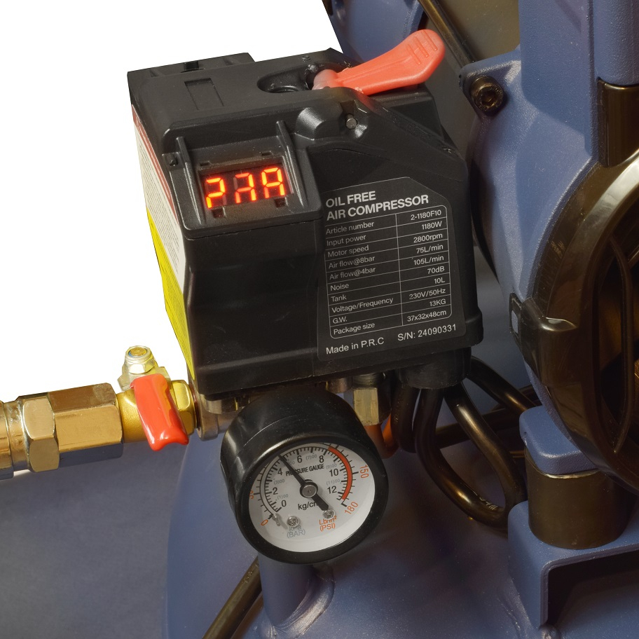 کمپرسور باد ایستاده روما مدل 1180F 10 ظرفیت 10 لیتر