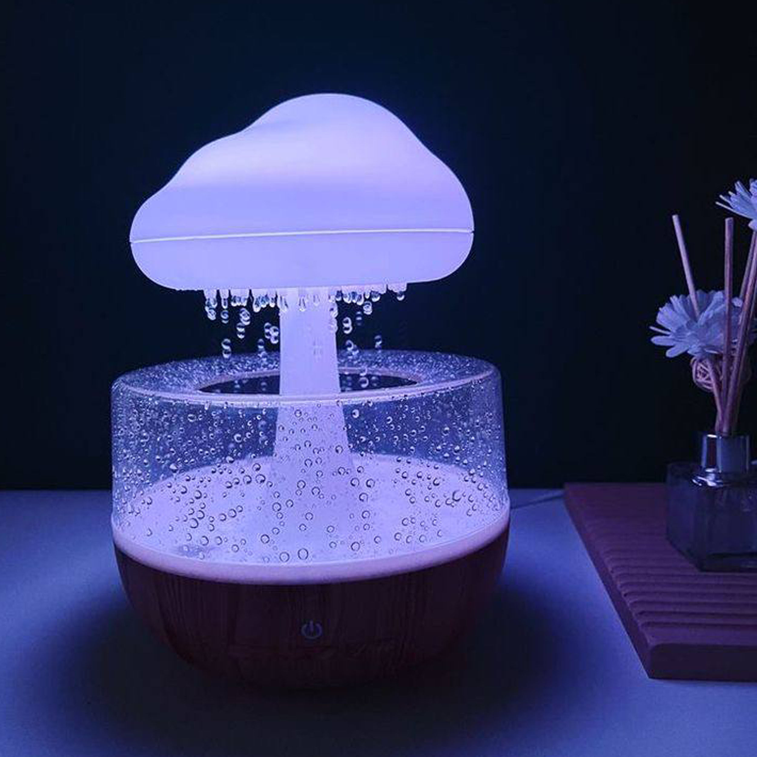 دستگاه بخور سرد مدل چراغ خواب طرح باران ساز