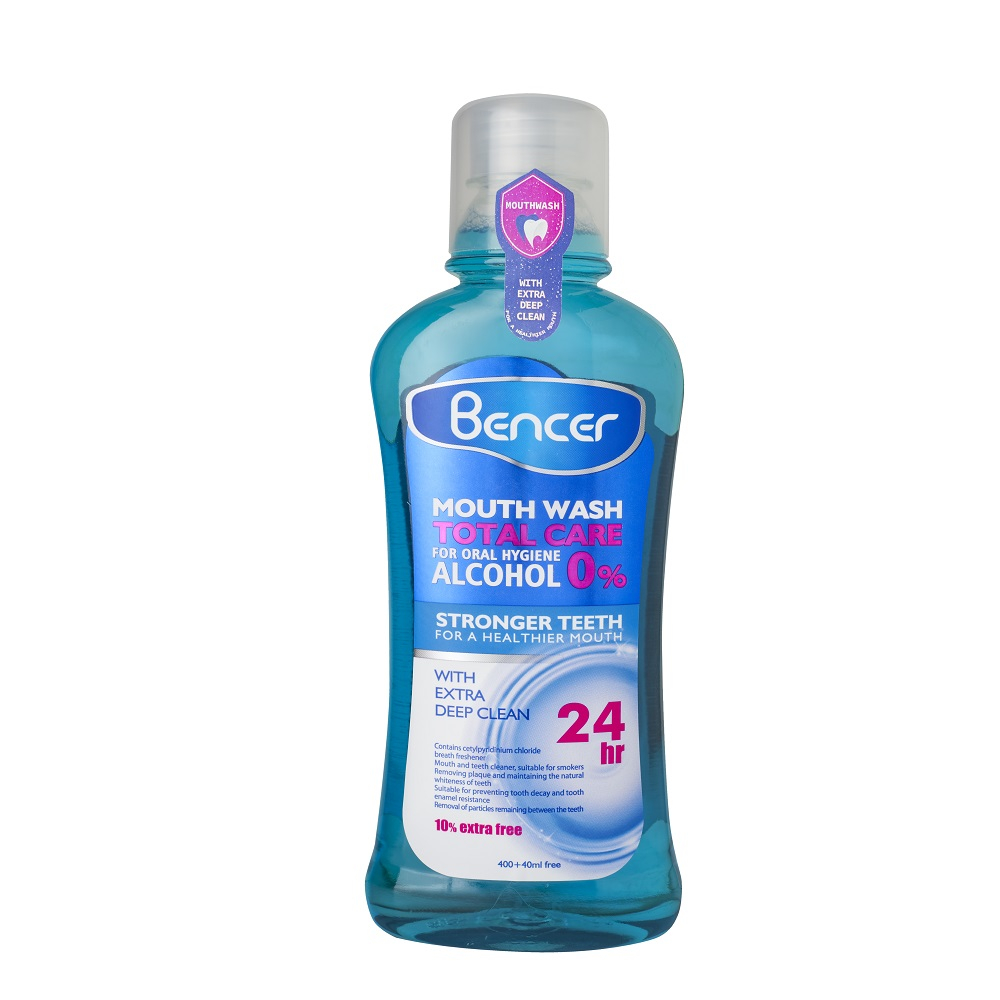 دهان شویه بنسر مدل کامل حجم 400 میلی لیتر بسته 12 عددی