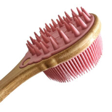 ماساژور سر و بدن مدل سیلیکونی دسته دار کد 13592