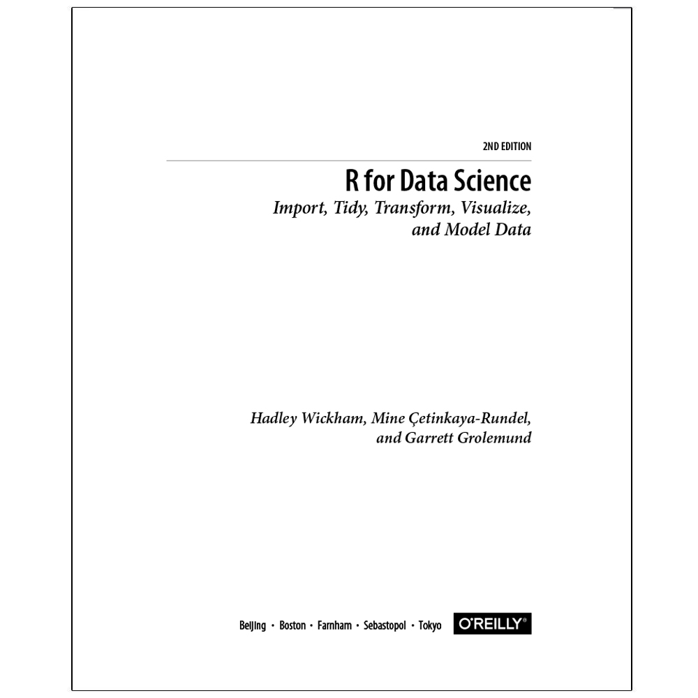 کتاب R  for  Data  Science  2ND  EDITION اثر جمعی از نویسندگان انتشارات رایان کاویان