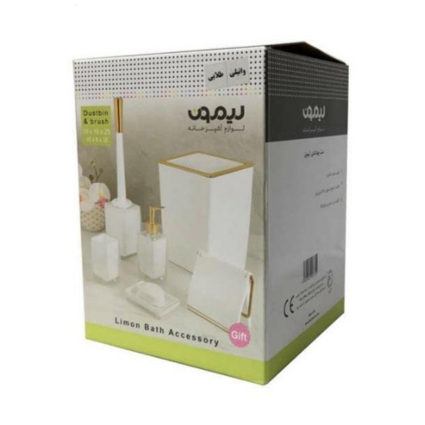 ست سرویس بهداشتی 6 پارچه لیمون مدل clasic marbel