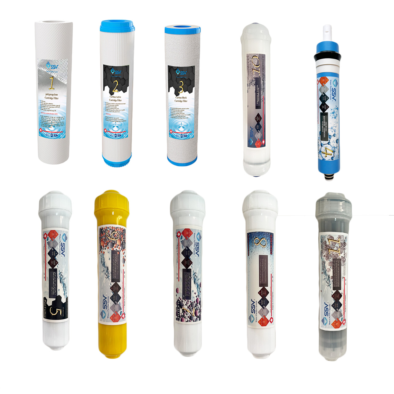 دستگاه تصفیه کننده آب اس اس وی مدل MaxGold N 2W X1055 +3F به همراه شیر دوکاره و فیلتر