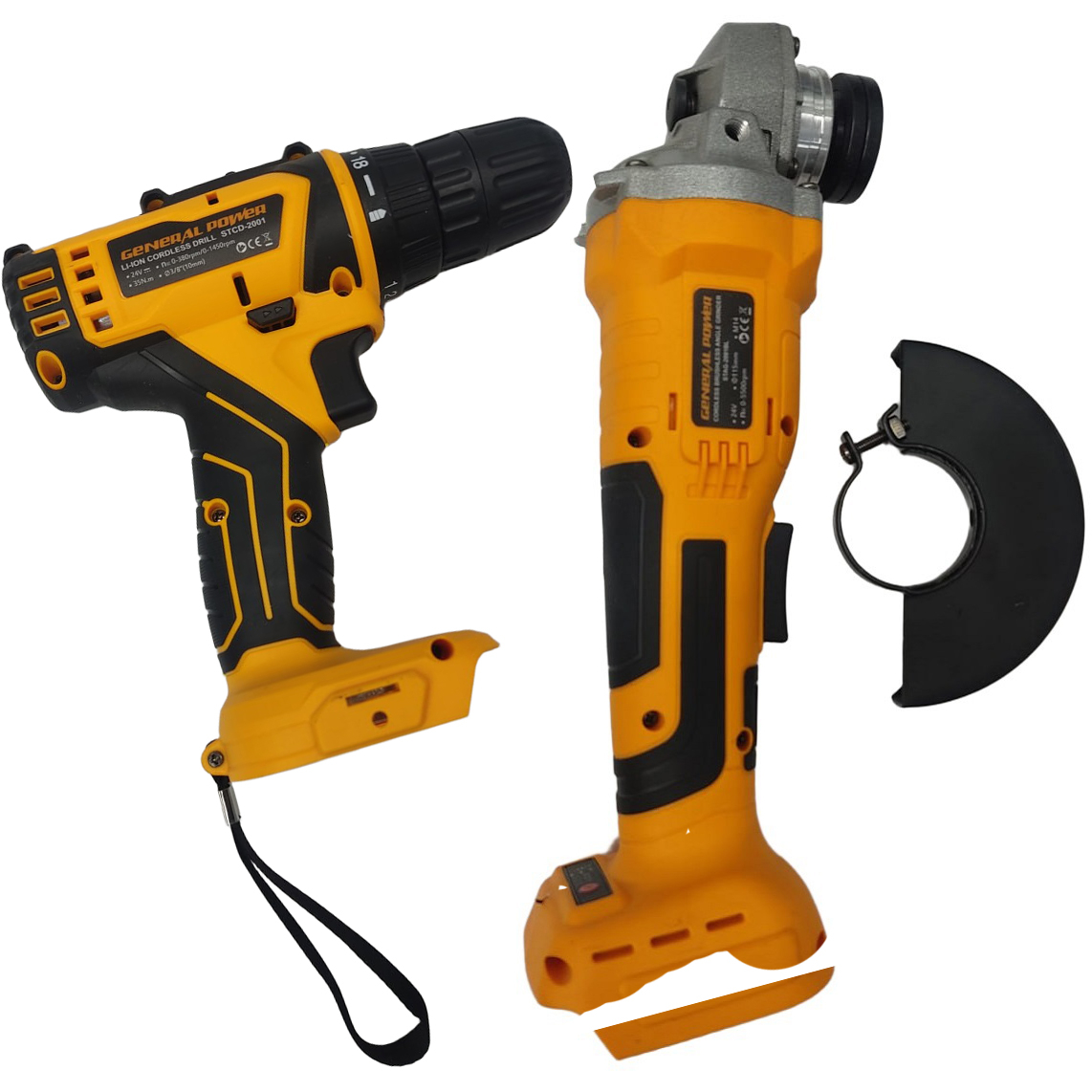 دریل و فرز شارژی جنرال پاور مدل STCD-200 + STAG-2001BL