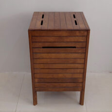 سبد رخت چرک مدل باکس چوبی 40 ضد رطوبت