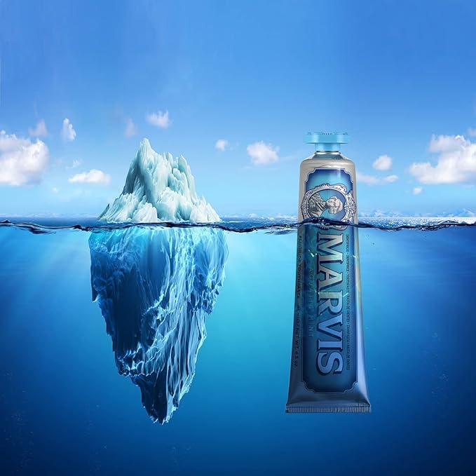 خمیر دندان کاهش دهنده جرم مارویس مدل AQUATIC MINT با طعم نعنای دریایی حجم 25 میلی لیتر