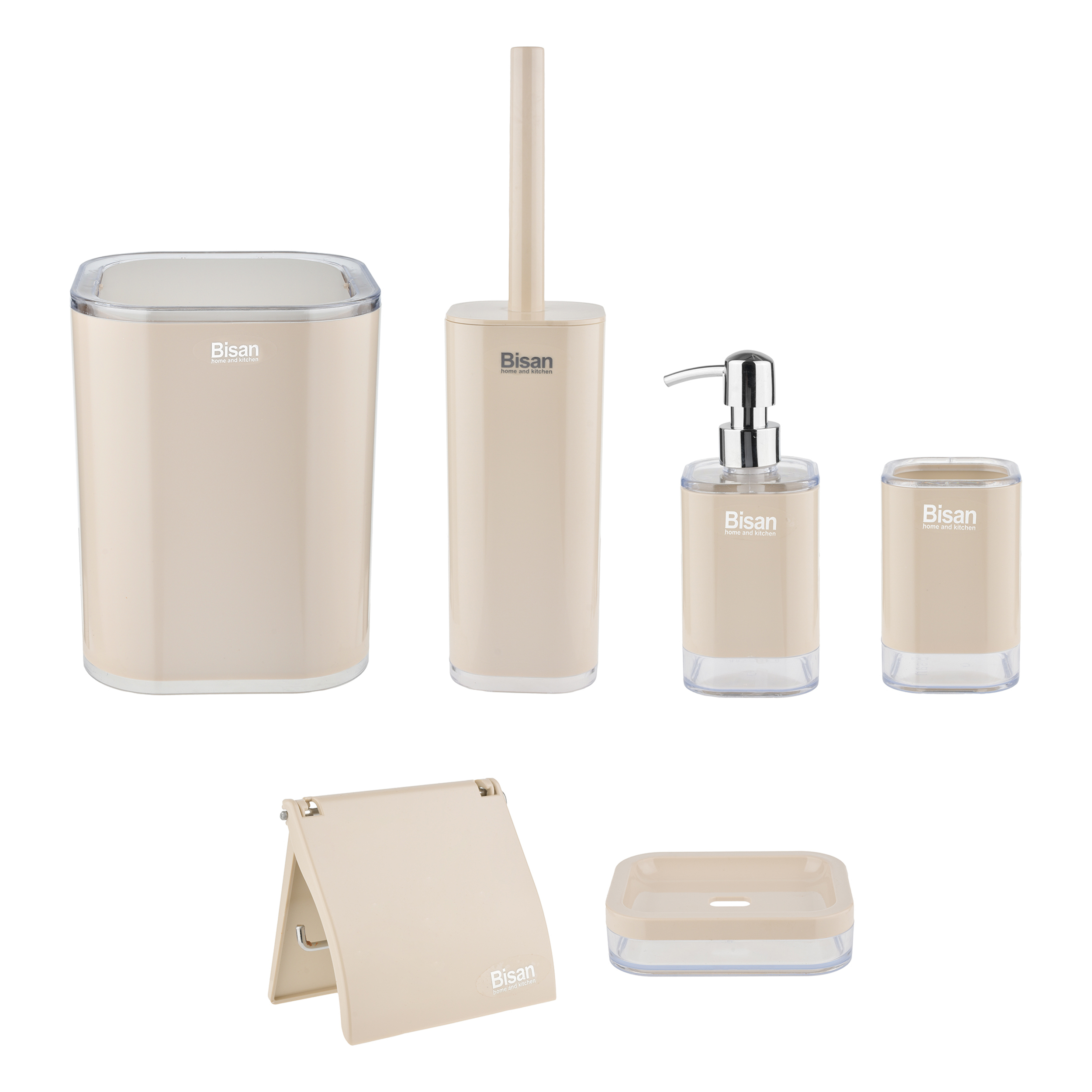 ست سرویس بهداشتی 6 تکه بیسان مدل دنیز