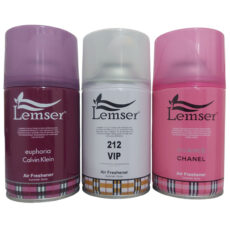 اسپری خوشبو کننده هوا لمسر مدل A01 رایحه ایفوریا رایحه 212 و رایحه چنل چنس حجم 250 میلی لیتر مجموعه ۳ عددی