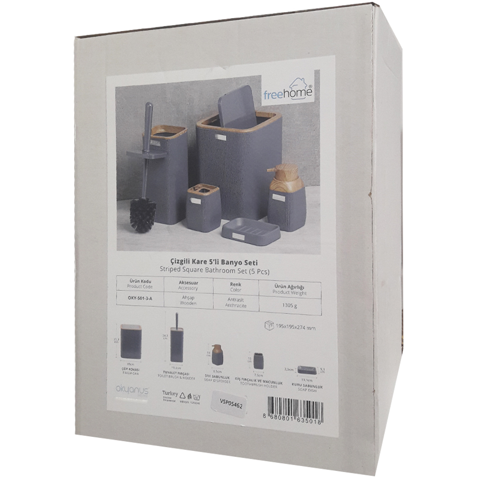 ست سرویس بهداشتی 5 پارچه فری هوم مدل OKY-502