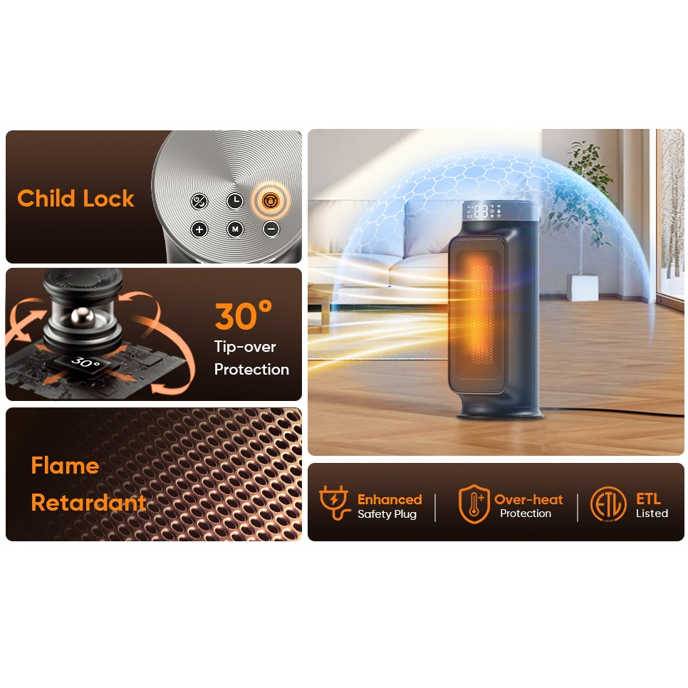 فن هیتر مدل PTC-1500