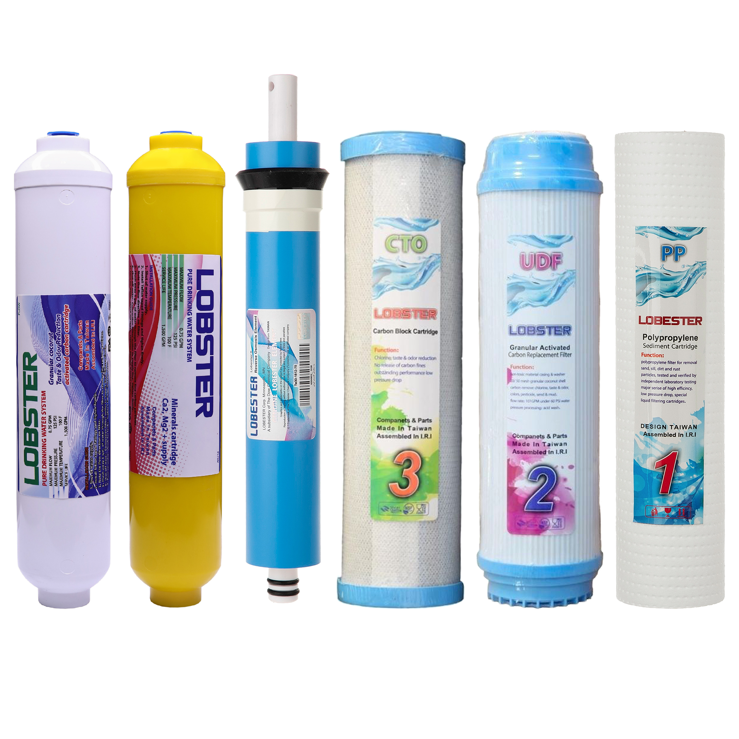 فیلتر تصفیه کننده آب لابستر مدل LF24 مجموعه 6 عددی