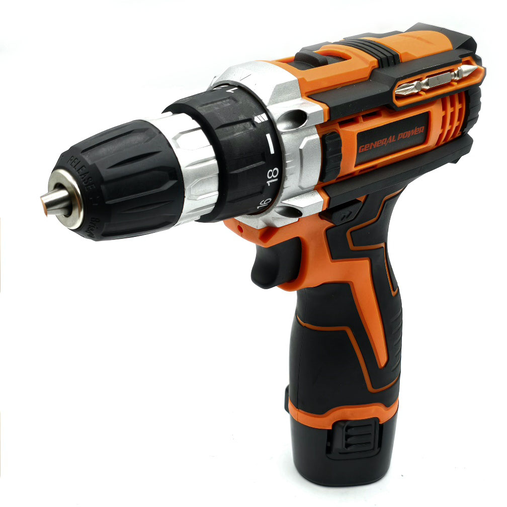 دریل پیچ گوشتی شارژی سه نظام 10 میلیمتری 18 ولت جنرال پاور مدل 18V