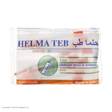 سرنگ 1 سی سی انسولین حلما طب مدل یکپارچه بسته 100 عددی