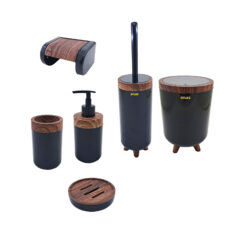 ست سرویس بهداشتی 6 تکه اطلس مدل سلین