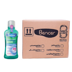 دهان شویه بنسر مدل سدیم فلوراید حجم 400 میلی لیتر بسته 12 عددی