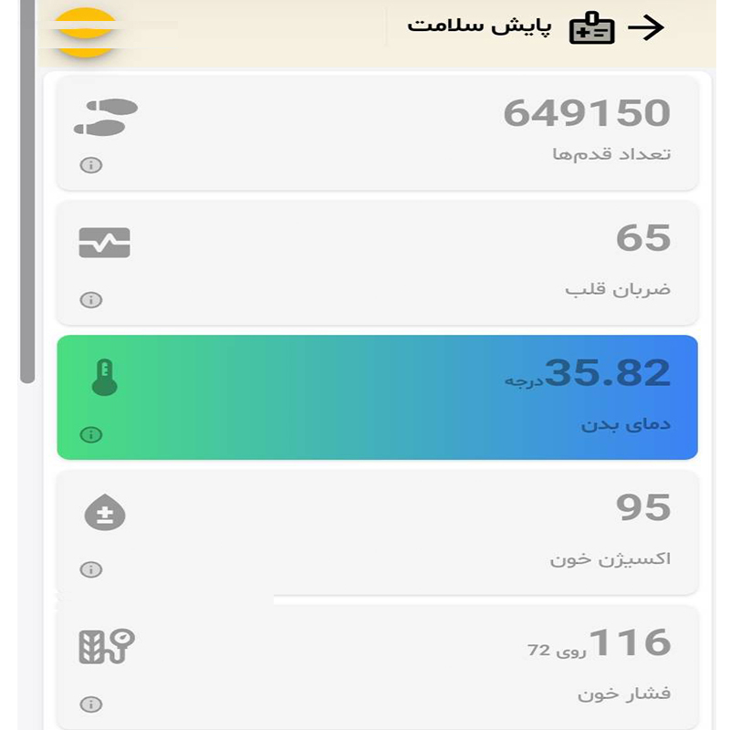 مچ بند هوشمند مراقبت سالمندان لایف لاین مدل MY10